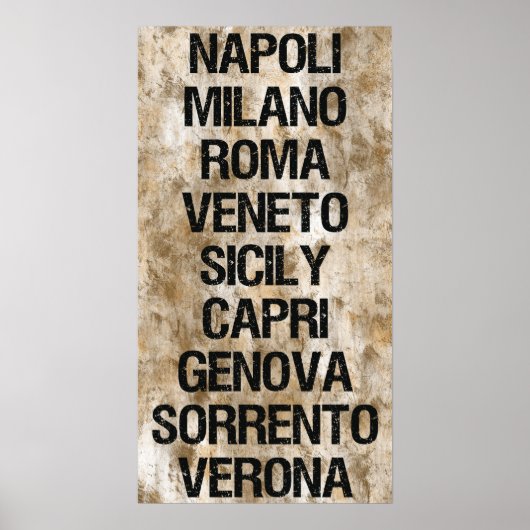 Italië Poster (Voorkant)