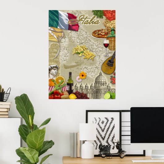 Italië Poster (Thuiskantoor)