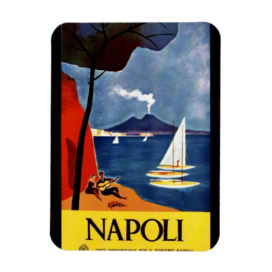 Italië poster vintage magneet (Verticaal)