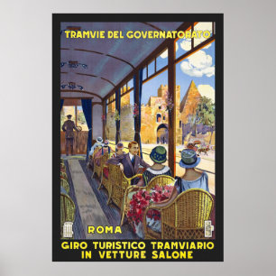 Italië Poster voor het reizen met de Vintage-inric