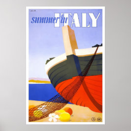 Italië Poster voor reizen met bestemming Italië