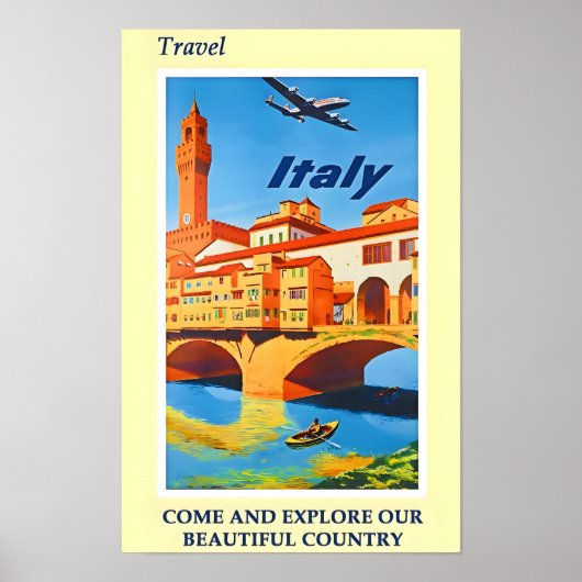Italië Poster voor reizen met bestemming Italië (Voorkant)
