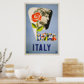 Italië Poster voor reizen met bestemming Italië (Keuken)