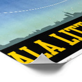 Italië Poster voor reizen met bestemming Italië te (Hoek)