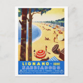 Italië Poster voor reizen met bestemming Italië te Briefkaart (Voorkant)