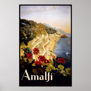Italië Poster voor reizen met bestemming Vintage