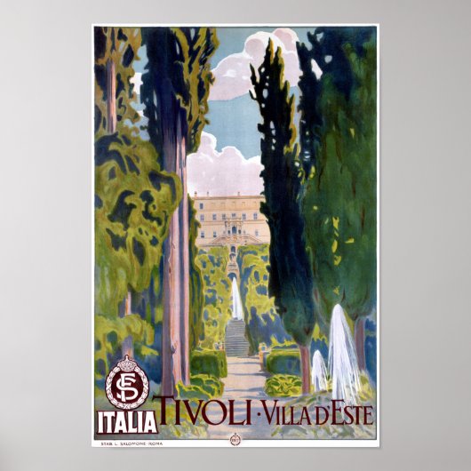 Italië Poster voor reizen met tussenkomst van tivo (Voorkant)