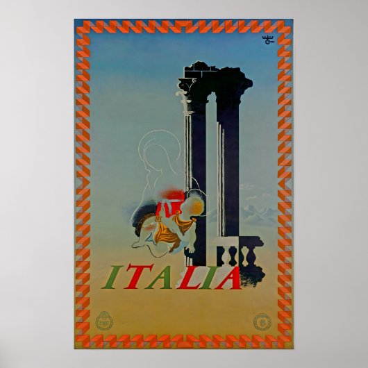 Italië Print Italiaanse Kunst Reisposter (Voorkant)