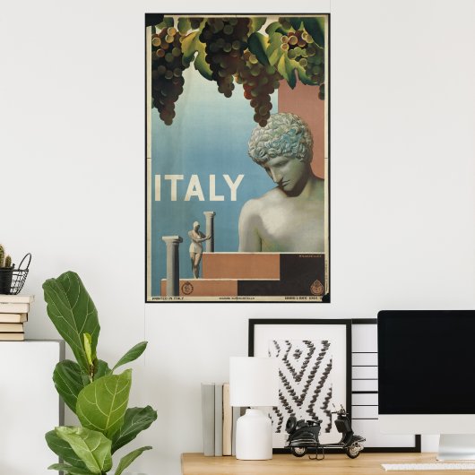Italië Prints voor het reizen Poster en het terugh (Thuiskantoor)