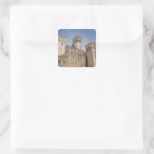 Italië, provincie Brescia, Sirmione. Castello 2 Vierkante Sticker (Tas)