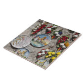 Italië, provincie Brescia, Sirmione. Souvenirs. Tegeltje (Zijkant)