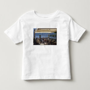 Italië, provincie Como, Bellagio. Cafe aan het mee Kinder Shirts