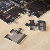 Italië, provincie Como, Bellagio. Cafe aan het mee Legpuzzel (Zijkant)