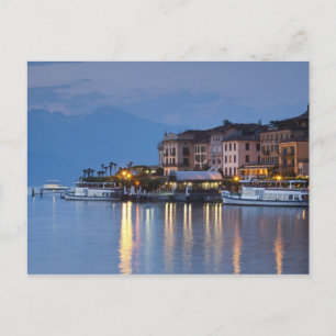 Italië, provincie Como, Bellagio. Gezicht op de st Briefkaart