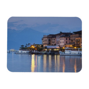 Italië, provincie Como, Bellagio. Gezicht op de st Magneet