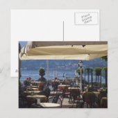 Italië, provincie Como, Bellagio. Lakeside café. Briefkaart (Voorkant / Achterkant)
