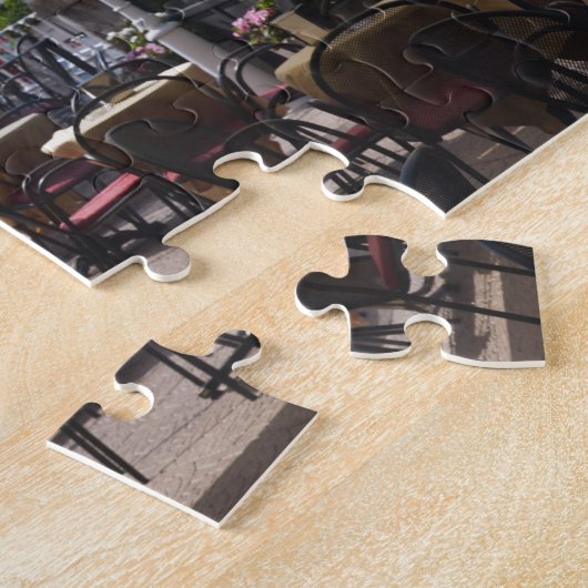 Italië, provincie Como, Bellagio. Lakeside café. Legpuzzel (Zijkant)