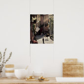 Italië, provincie Como, Bellagio. Salita 2 Poster (Keuken)