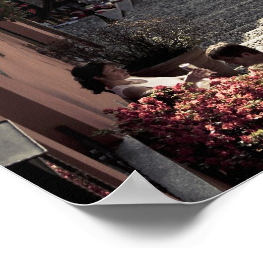 Italië, provincie Como, Bellagio. Salita 2 Poster (Hoek)