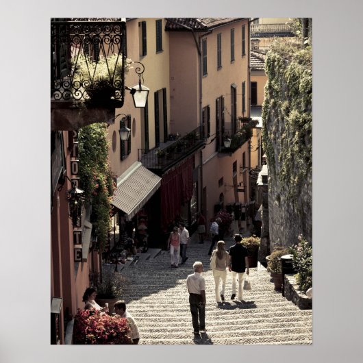 Italië, provincie Como, Bellagio. Salita 2 Poster (Voorkant)