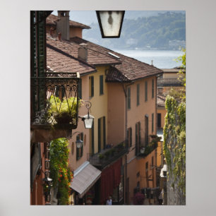Italië, provincie Como, Bellagio. Salita Poster