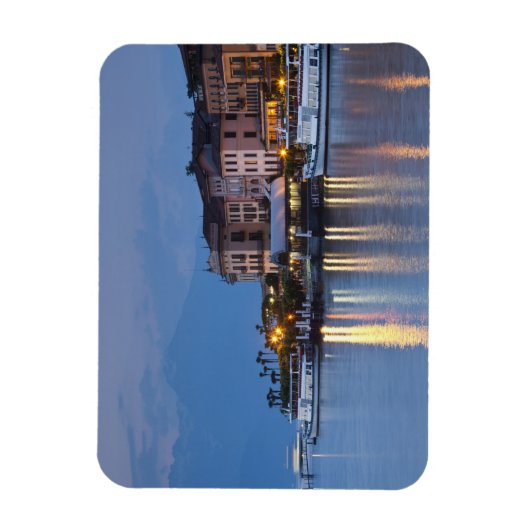 Italië, provincie Como, Bellagio. Uitzicht, Magneet (Verticaal)