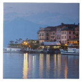 Italië, provincie Como, Bellagio. Uitzicht, Tegeltje (Voorkant)