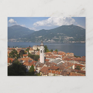 Italië, Provincie Como, Menaggio. Gezicht op stad Briefkaart