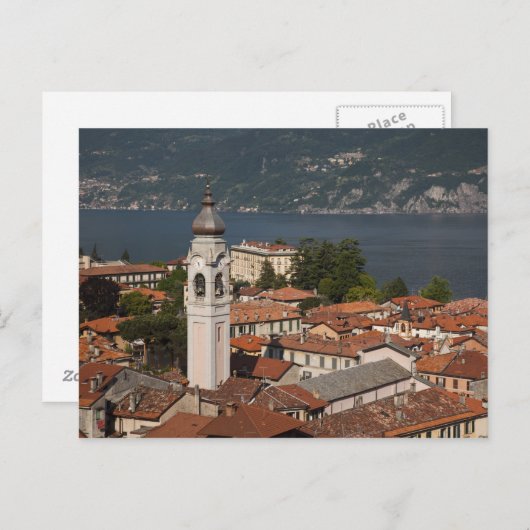 Italië, provincie Como, Menaggio. Uitzicht en 2 Briefkaart (Voorkant / Achterkant)