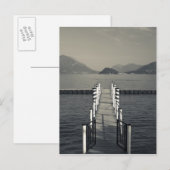 Italië, provincie Como, Tremezzo. Meer pier. Briefkaart (Voorkant / Achterkant)