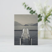 Italië, provincie Como, Tremezzo. Meer pier. Briefkaart (Staand voorkant)