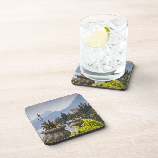 Italië, provincie Lecco, Varenna. Villa Monastero, Bier Onderzetter (Rechterzijde)