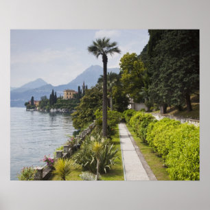 Italië, Provincie Lecco, Varenna. Villa Monastero, Poster