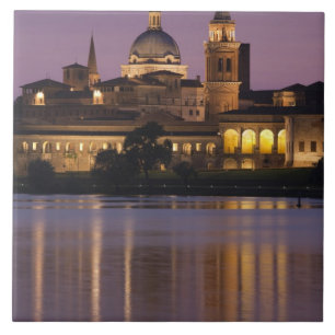 Italië, provincie Mantua, Mantua. Gezicht op de st Tegeltje