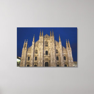 Italië, provincie Milaan, Milaan. Dom van Milaan, Canvas Afdruk
