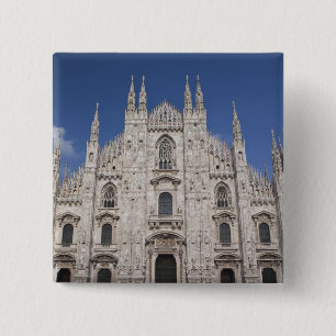 Italië, provincie Milaan, Milaan. Dom van Milaan, Vierkante Button 5,1 Cm