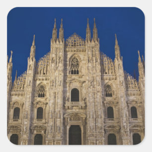 Italië, provincie Milaan, Milaan. Dom van Milaan, Vierkante Sticker