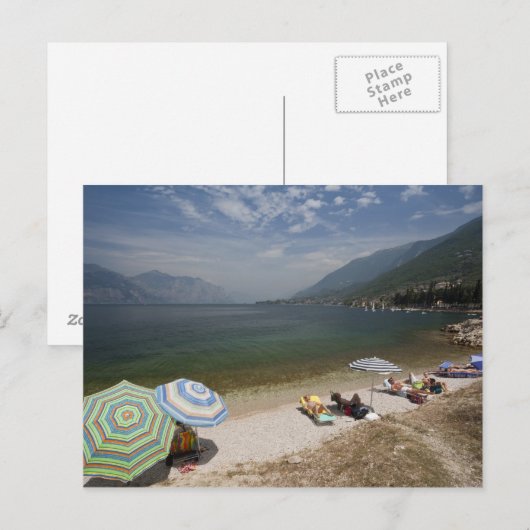 Italië, provincie Verona, Brenzone. Lake Garda Briefkaart (Voorkant / Achterkant)