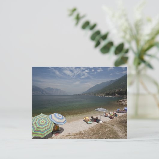 Italië, provincie Verona, Brenzone. Lake Garda Briefkaart (Staand voorkant)