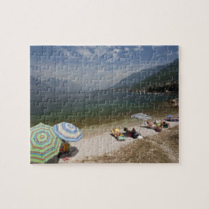 Italië, provincie Verona, Brenzone. Meer Garda Legpuzzel