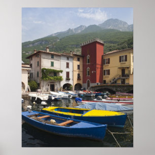 Italië, provincie Verona, Malcesine. Cassone 2 Poster