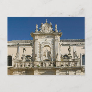 Italië, Puglia, Lecce, Piazza del Duomo, Palazzo Briefkaart