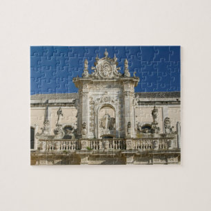 Italië, Puglia, Lecce, Piazza del Duomo, Palazzo Legpuzzel