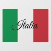 Italië Raambord, Italia Cling, Italiaanse vlag Raamsticker (Vel)