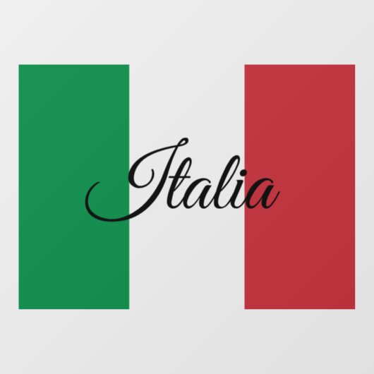 Italië Raambord, Italia Cling, Italiaanse vlag Raamsticker (Vel)