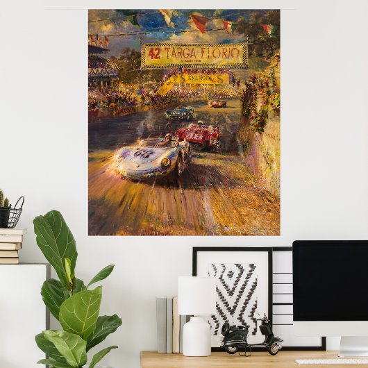 Italië Racing poster Art (Thuiskantoor)