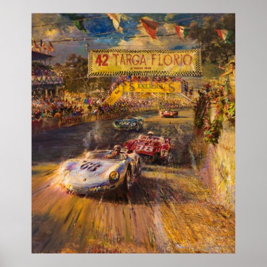 Italië Racing poster Art (Voorkant)