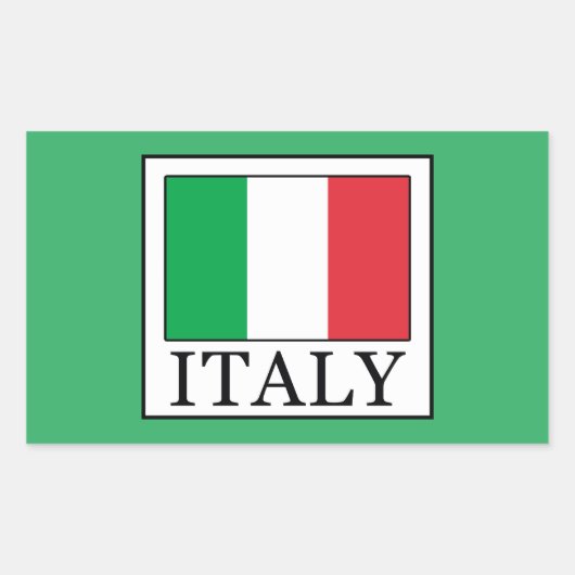 Italië Rechthoekige Sticker (Voorkant)