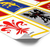 Italië Regio's Poster (Hoek)