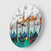 Italië Reis - waterverf VENICE souvenir Grote Klok (Hoek)